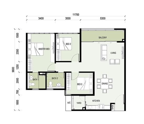 8Scape Residence @ Sutera - Floor Plan - iProperty.com.my