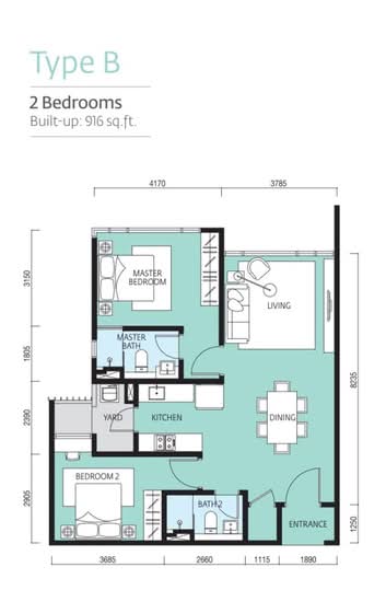 Tropicana Metropark, Subang Jaya - Floor Plan - iProperty.com.my