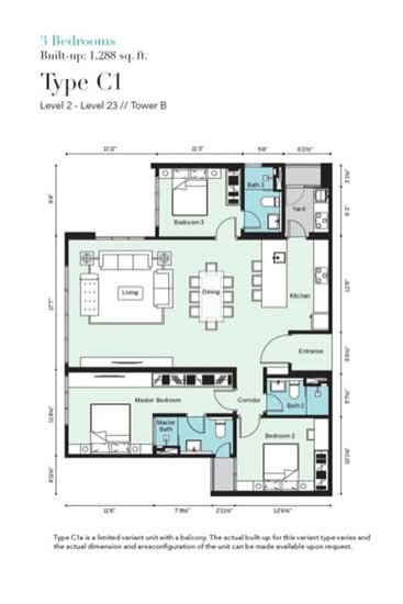 Tropicana Metropark, Subang Jaya - Floor Plan - iProperty.com.my