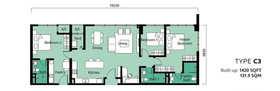 Tropicana Metropark, Subang Jaya - Floor Plan - iProperty.com.my