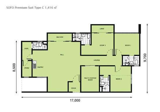 D'Pristine - Floor Plan - iProperty.com.my