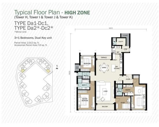 Agile Mont Kiara - Floor Plan - iProperty.com.my