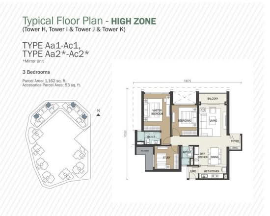 Agile Mont Kiara - Floor Plan - iProperty.com.my