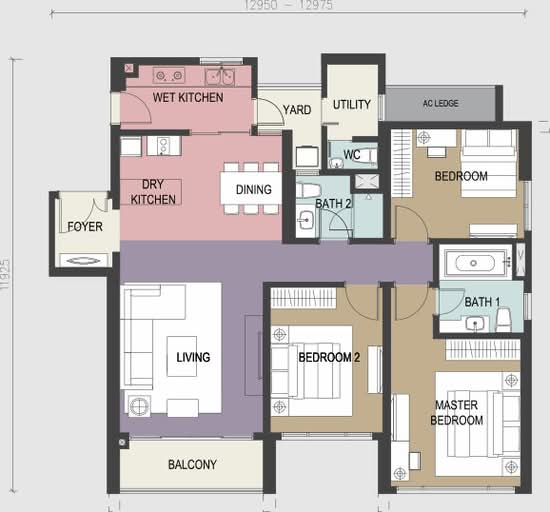 Agile Mont Kiara - Floor Plan - iProperty.com.my