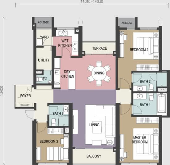 Agile Mont Kiara - Floor Plan - iProperty.com.my