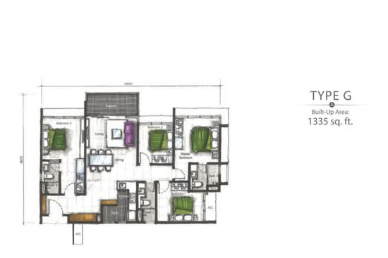 Eco Nest @ Eco Botanic - Floor Plan - iProperty.com.my