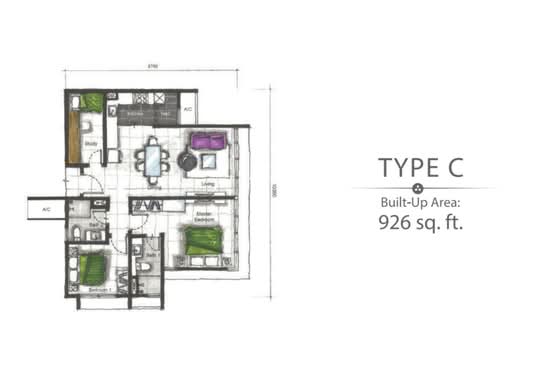 Eco Nest @ Eco Botanic - Floor Plan - iProperty.com.my