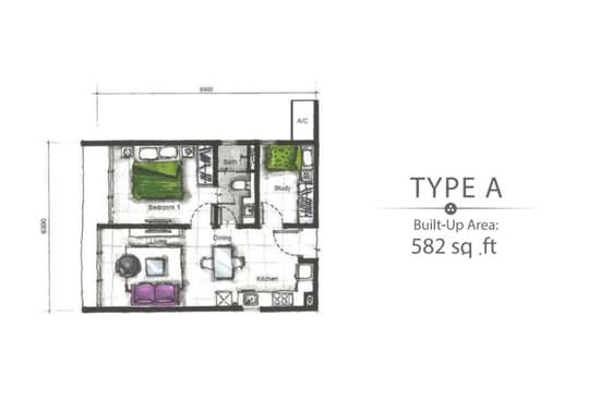 Eco Nest @ Eco Botanic - Floor Plan - iProperty.com.my