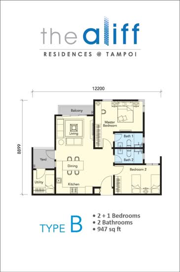 The Aliff Residences (Alif Utama) - Floor Plan - iProperty.com.my