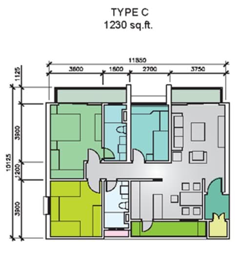 Platinum III - Floor Plan - iProperty.com.my
