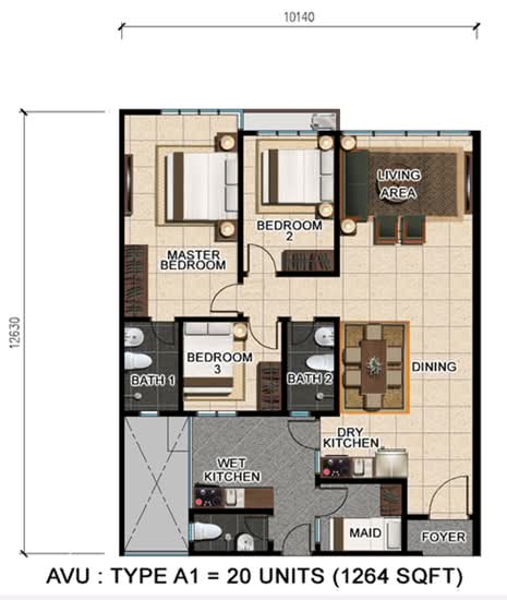 D'suria Condominium - Floor Plan - iProperty.com.my