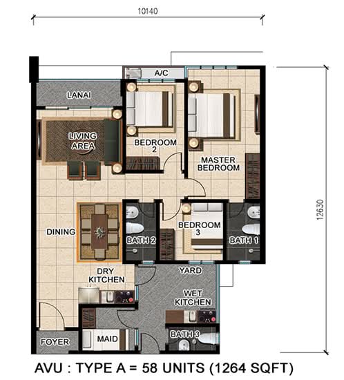 D'suria Condominium - Floor Plan - iProperty.com.my