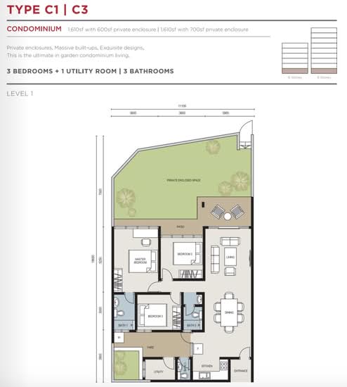 The Seed Taman Sutera Utama - Floor Plan - iProperty.com.my