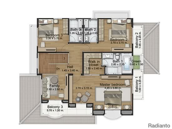 Nantawan Bangna Km.7 : นันทวัน บางนา กม.7 - Floor Plan