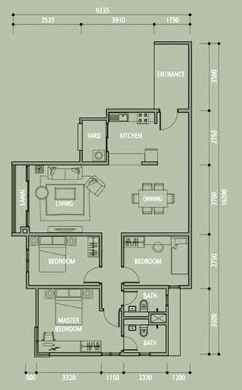 Midfields 2 - Floor Plan - iProperty.com.my