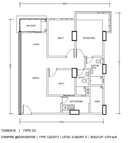 D'Inspire Residence (Inspira Bestari) - Floor Plan - iProperty.com.my
