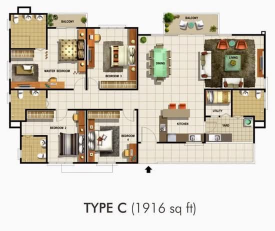 Meridien Residence - Floor Plan - iProperty.com.my