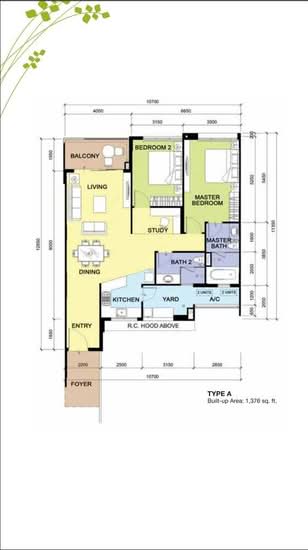 Molek Pine 3 - Floor Plan - iProperty.com.my