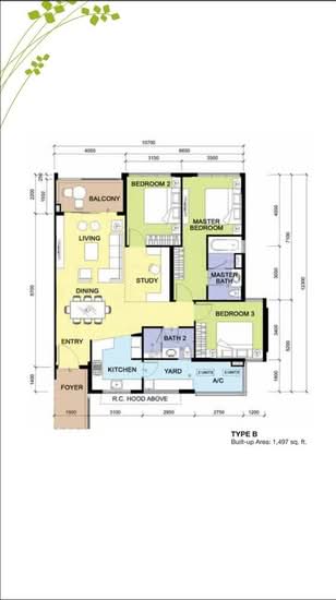 Molek Pine 3 - Floor Plan - iProperty.com.my