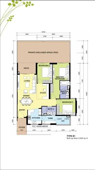 Molek Pine 3 - Floor Plan - iProperty.com.my