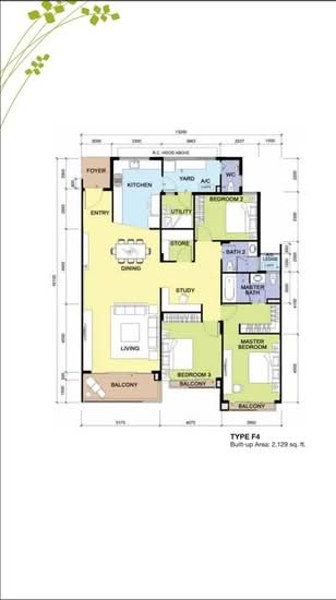 Molek Pine 3 - Floor Plan - iProperty.com.my