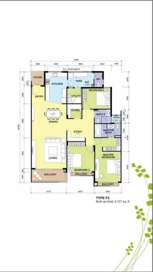 Molek Pine 3 - Floor Plan - iProperty.com.my