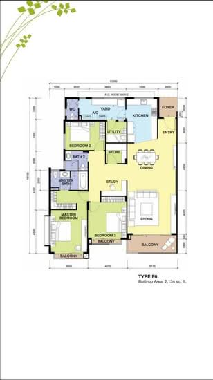 Molek Pine 3 - Floor Plan - iProperty.com.my