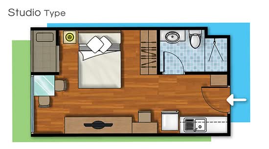 Metro Condo : เมทโทร คอนโด - Floor Plan
