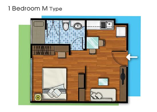 Metro Condo : เมทโทร คอนโด - Floor Plan