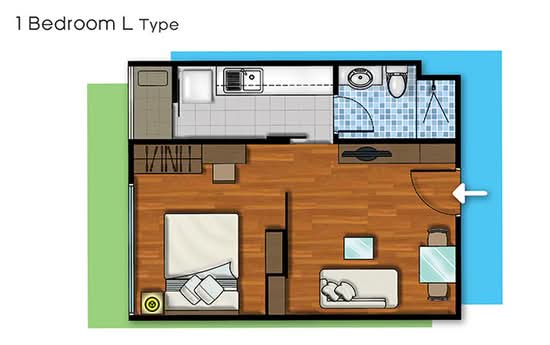 Metro Condo : เมทโทร คอนโด - Floor Plan
