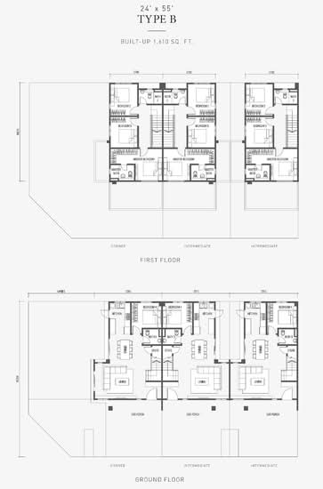 Regent Garden Garden Home @ Eco Grandeur - Floor Plan - iProperty.com.my