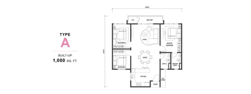 Service Residence for Rent at Duduk Se.Ruang @ Eco Sanctuary - Kah Hin Lee - PropertyGuru.com.my