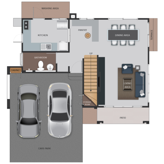 Villa Nova Teparak - Floor Plan