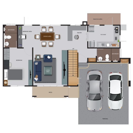 Villa Nova Teparak - Floor Plan