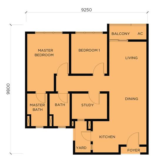 The Amber Residence @ TwentyFive.7 - Floor Plan - iProperty.com.my