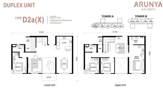 Arunya @ KL North - Floor Plan - iProperty.com.my