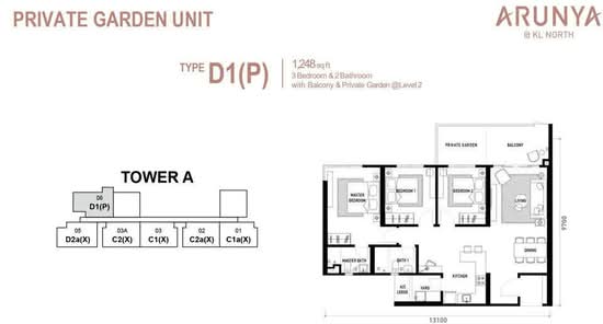 Arunya @ KL North - Floor Plan - iProperty.com.my