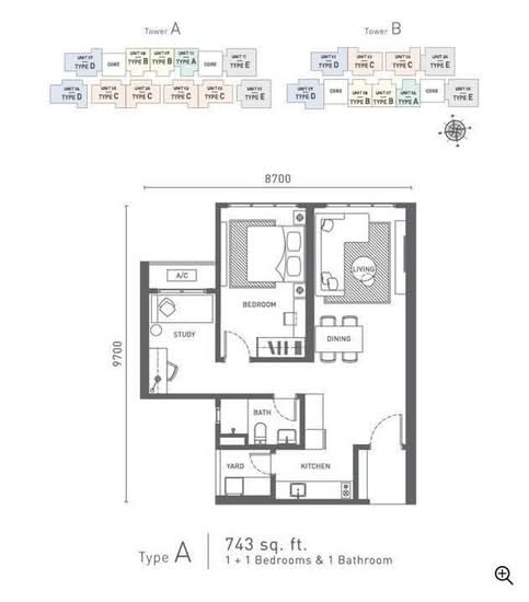 Arunya @ KL North - Floor Plan - iProperty.com.my