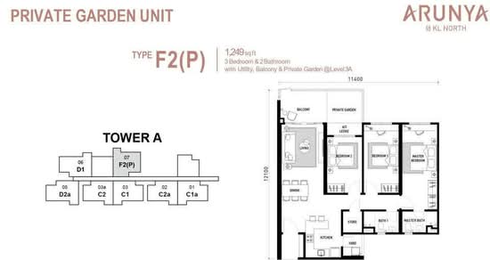 Arunya @ KL North - Floor Plan - iProperty.com.my