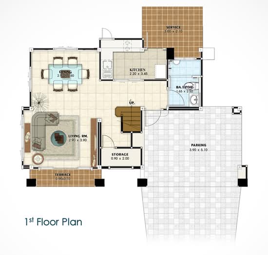Perfect Place Ramkhamhaeng-Suvannabhumi 2 : เพอร์เฟค เพลส รามคำแหง-สุวรรณภูมิ 2 - Floor Plan