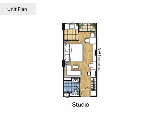 B Condo - Floor Plan