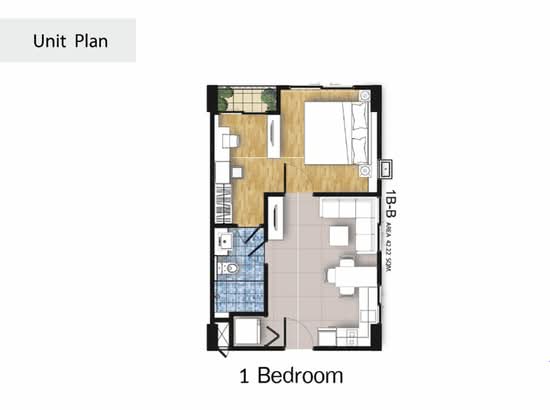B Condo - Floor Plan