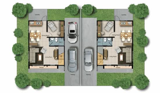 Baan Burirom Rangsit – Klong 4 - Floor Plan