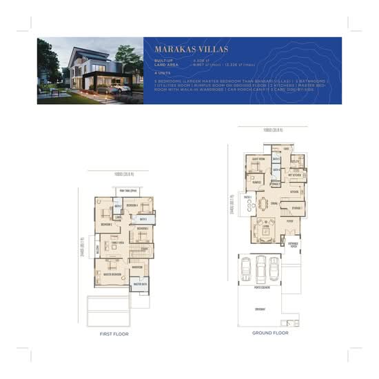 Sebayu Hill Villas @ Bandar Seri Putra - Floor Plan - iProperty.com.my
