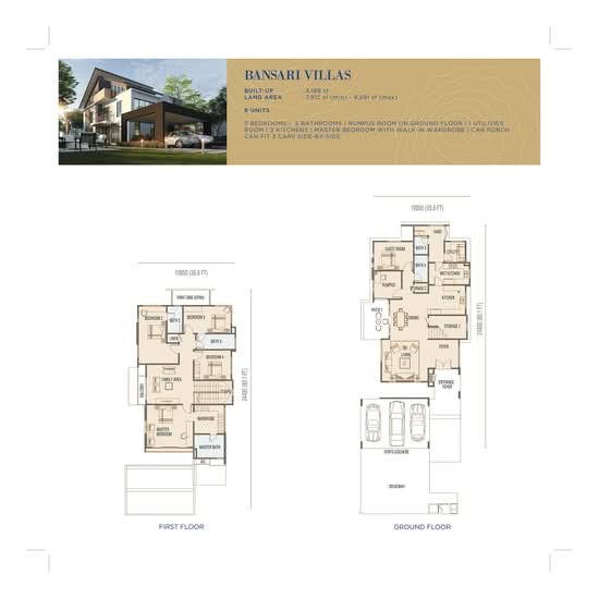 Sebayu Hill Villas @ Bandar Seri Putra - Floor Plan - iProperty.com.my