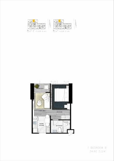 The Rich Ploenchit-Nana : เดอะริช เพลินจิต-นานา - Floor Plan