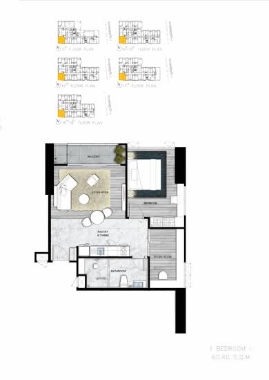 The Rich Ploenchit-Nana : เดอะริช เพลินจิต-นานา - Floor Plan