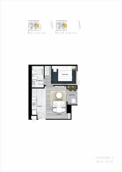 The Rich Ploenchit-Nana : เดอะริช เพลินจิต-นานา - Floor Plan