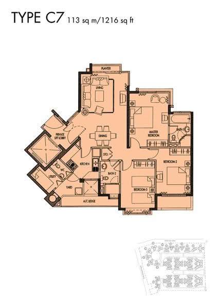 Caribbean at Keppel Bay, 46 Keppel Bay Drive, Harbourfront / Telok Blangah, 3 Bedrooms, 1,216 sqft, Condominium For Sale, by Judy Thian, 500196788 - 2D - PropertyGuru.com.sg