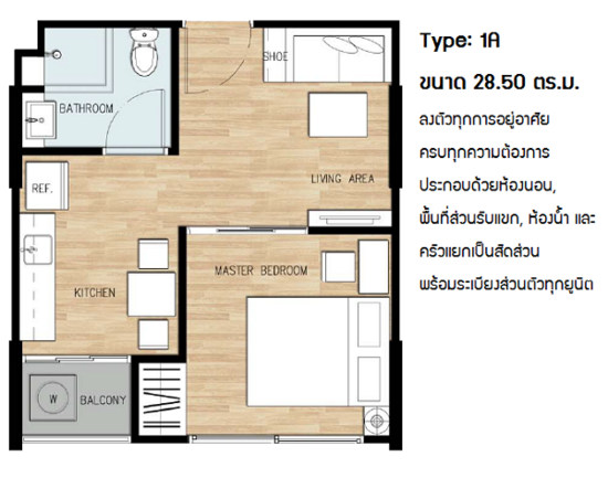 Dcondo Ramkhamhaeng 9 - Floor Plan